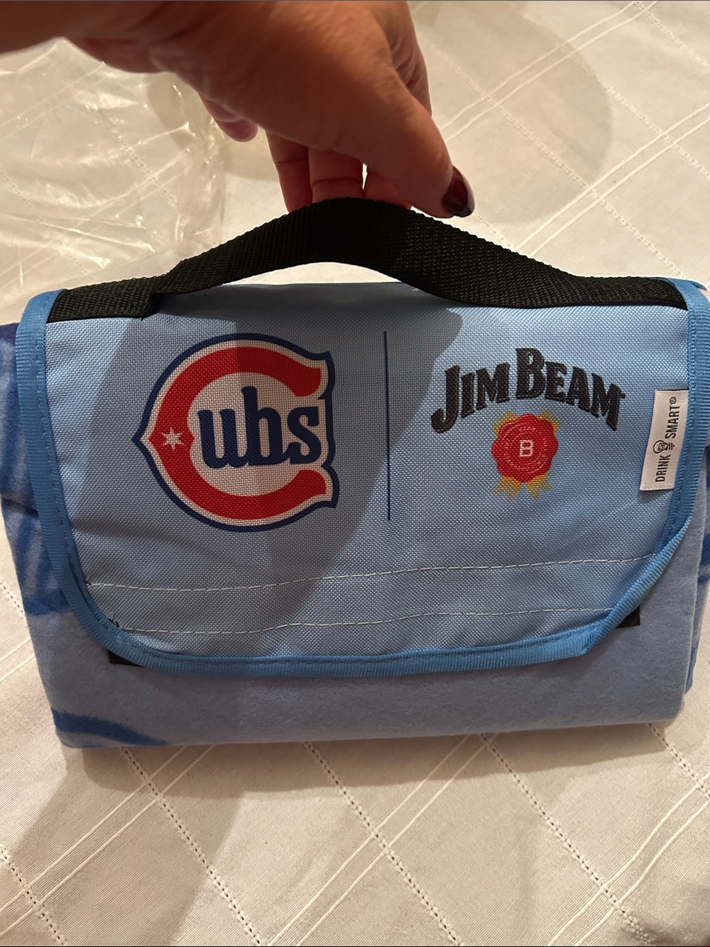 x Cubs Light Blue Foldable Blanket
